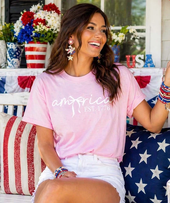 america est 1776 model image light pink