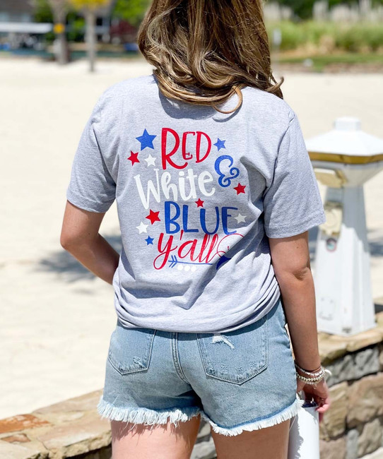 Red white and discount blue athletic shorts