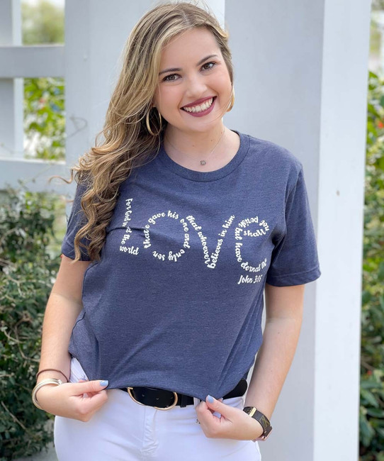 For God So Loved The World Bella Canvas Tee