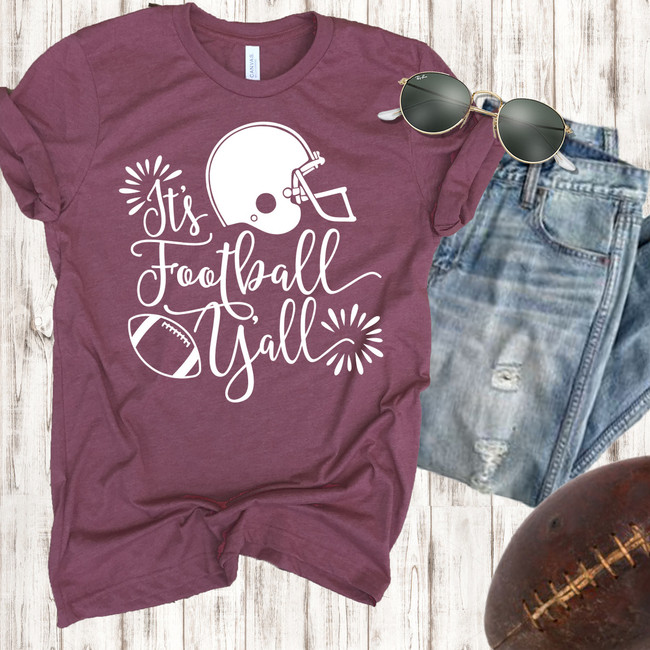 Its Football Yall Bella Canvas Tee