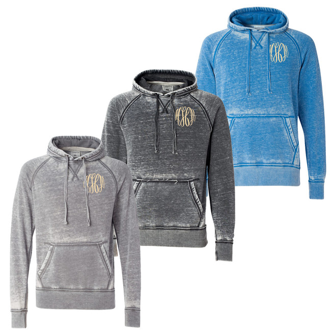 Embossed Monogram Fleece Hoodie