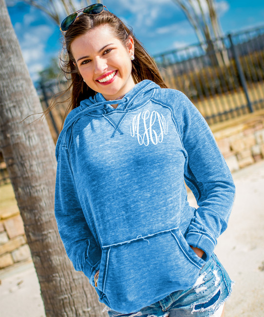 Born to Be Sassy Monogrammed Zen Fleece Hoodie