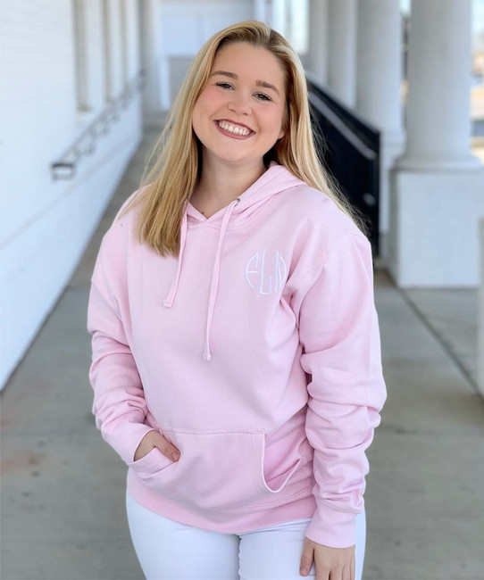 Monogrammed Hooded Pullover Sweatshirt