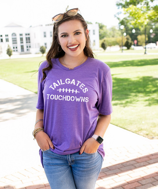 Tailgates And Touchdowns Bella Canvas Tee