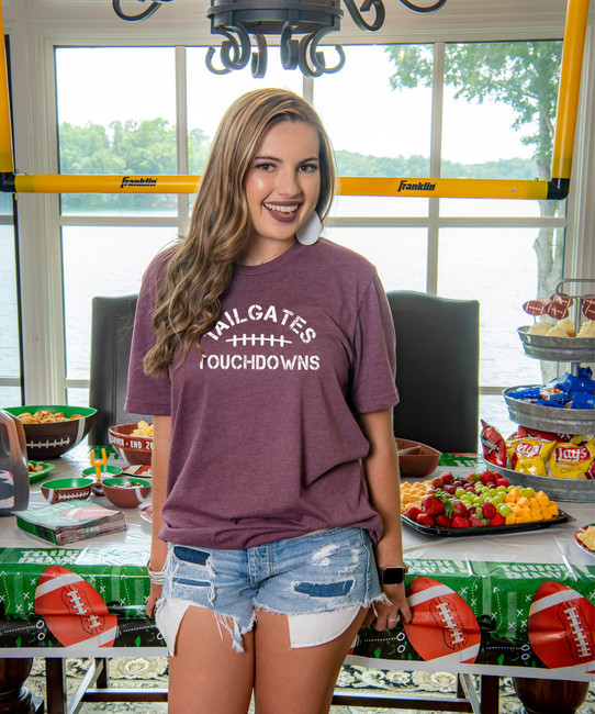 Tailgates And Touchdowns Bella Canvas Tee