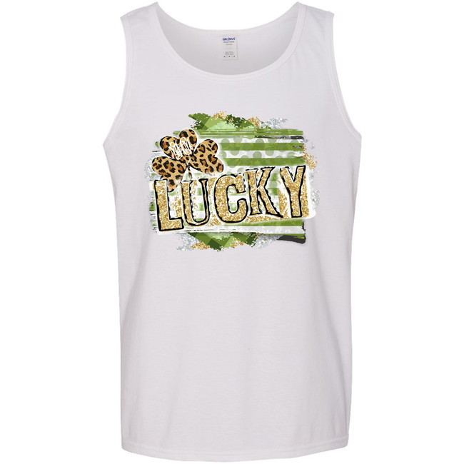 Monogrammed Lucky Leopard Shamrock Graphic Tee