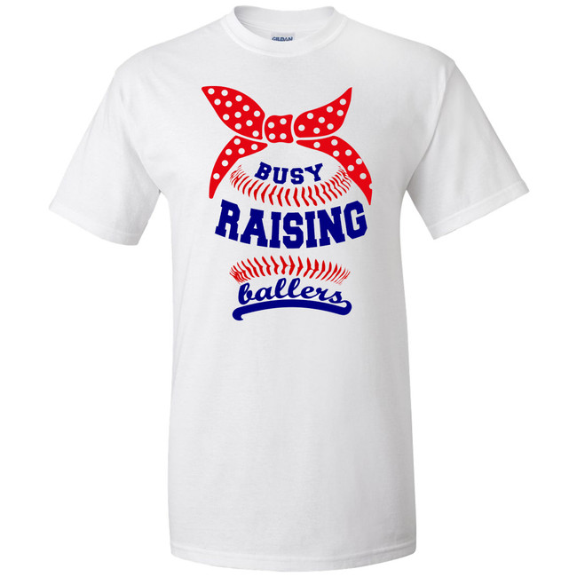  I Only Raise Ballers T Shirt Women Baseball Mom Tee