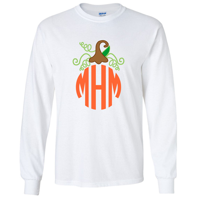 monogram pumpkin sweatshirt