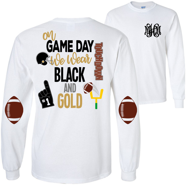 Monogrammed Game Day Shirt