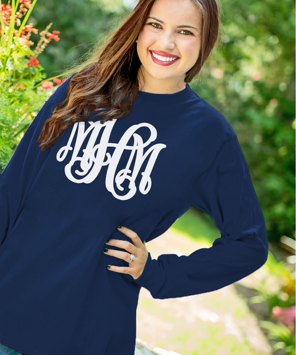 Monogrammed Long Sleeve Shirt