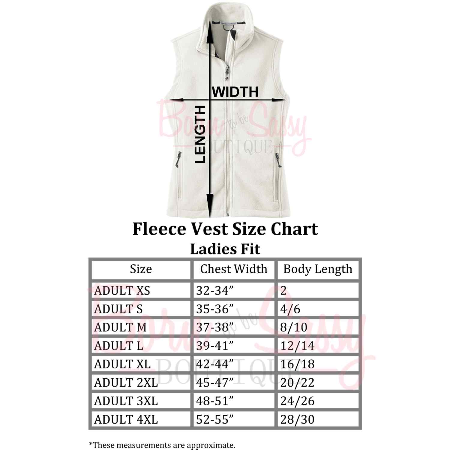 Monogrammed Vest For Ladies