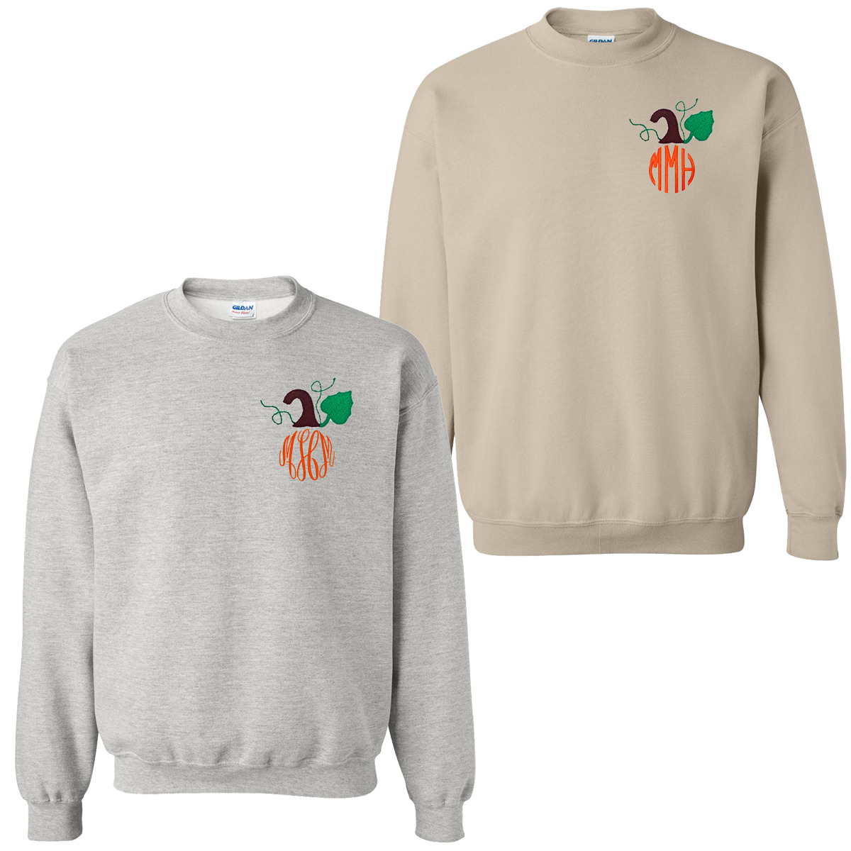 monogram pumpkin sweatshirt