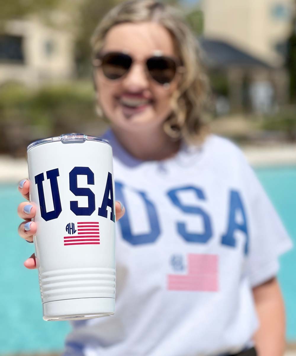 32oz Stainless Tumbler with Custom Cerakote Ripped Flag Design with  Multicam Camo - Show Your Patriotism and Love of the Outdoors!