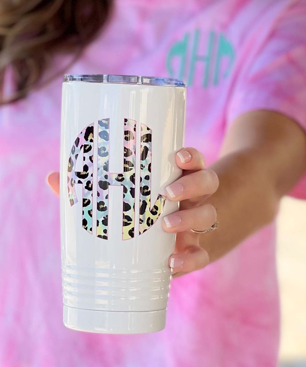 Leopard Tumbler Monogrammed