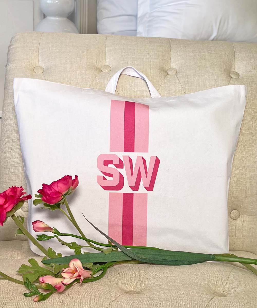 Shadow Block Monogram Tote Bag