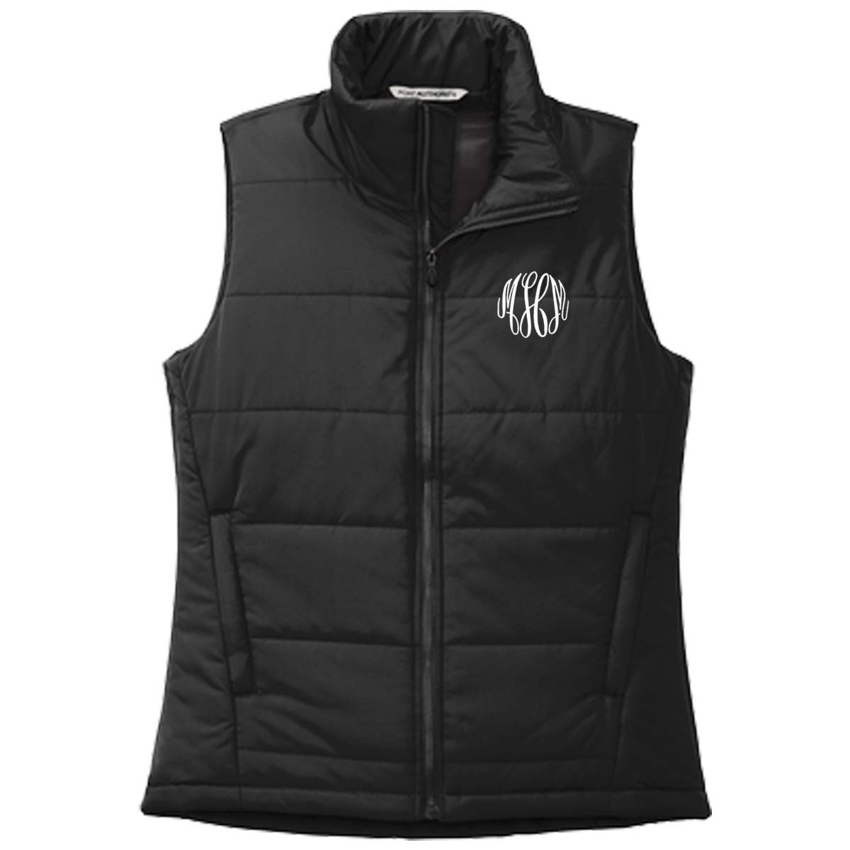 Note Print Hooded Vest