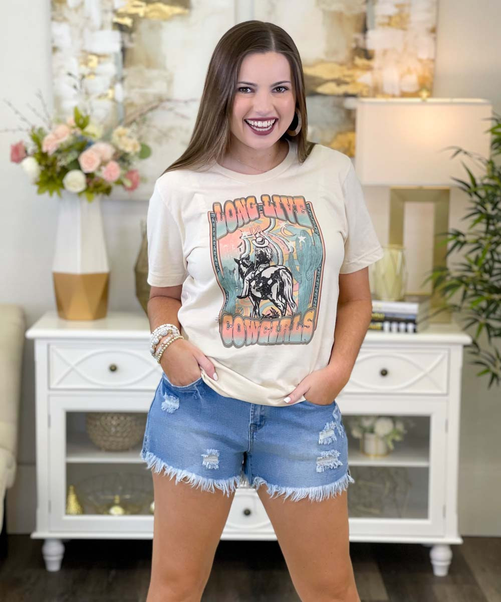 Long Sleeve Tee I'm That Cowgirl by Hunter Bell