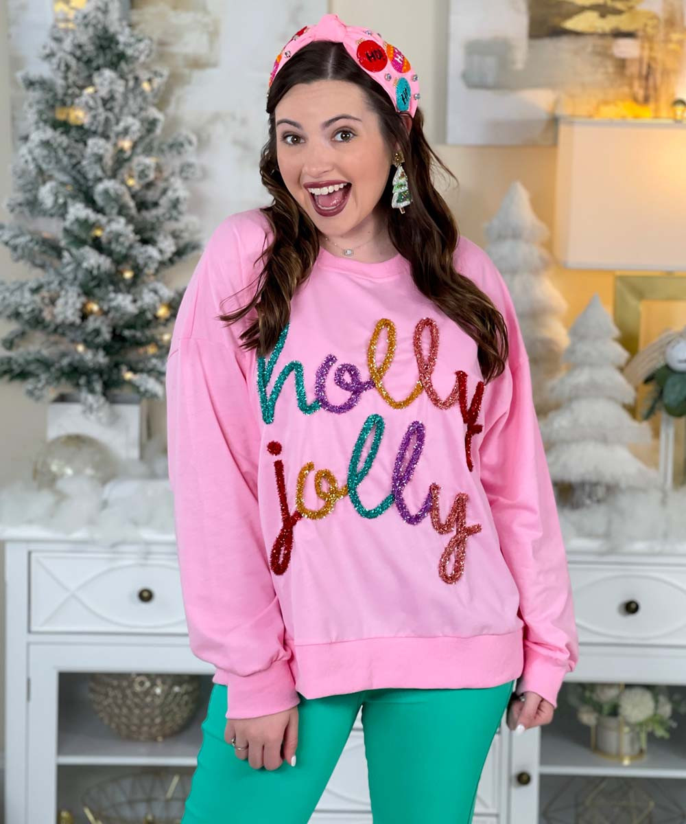 Holly Jolly Crew Neck Sweater