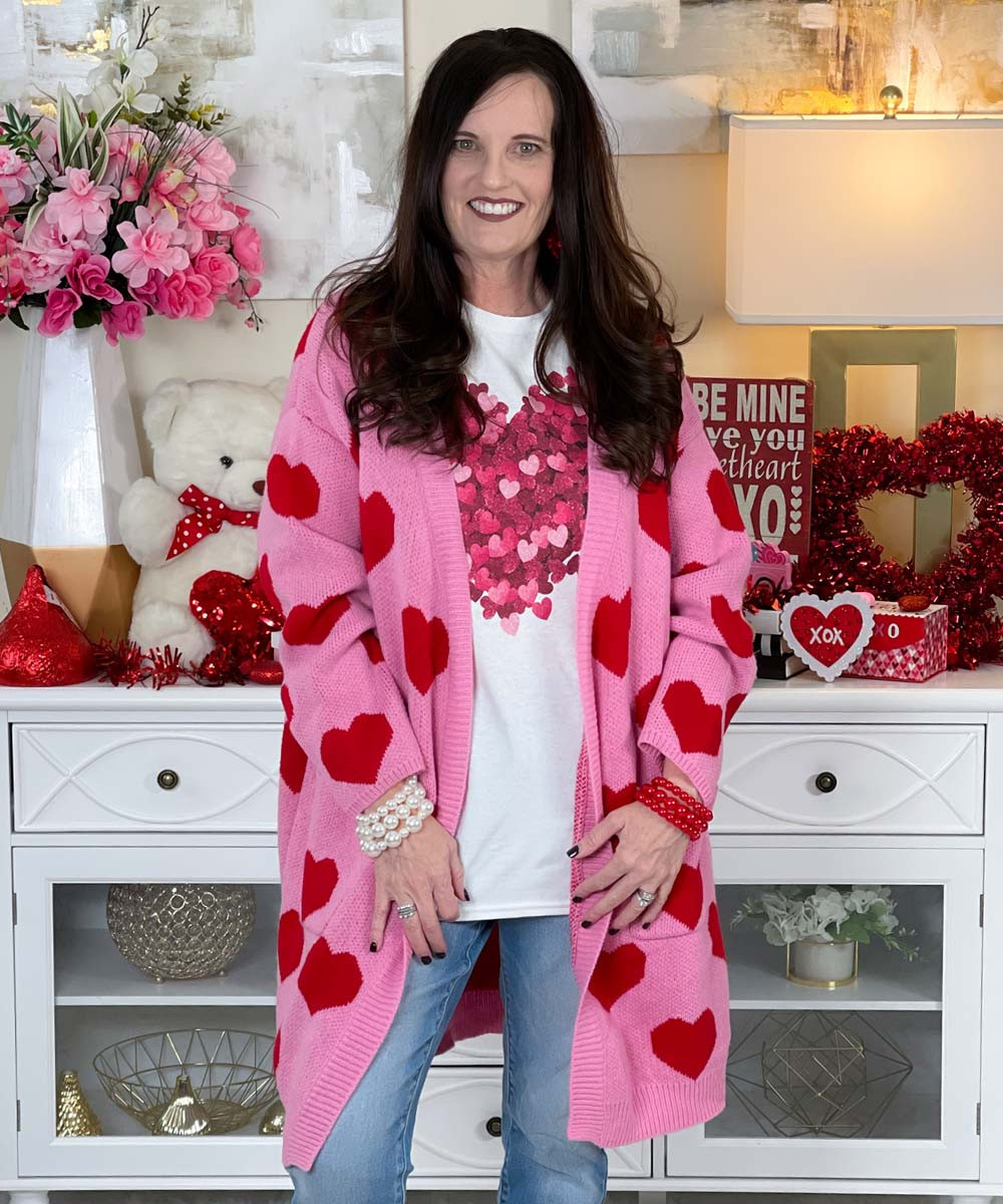 Love Is Waiting Cardigan - Burgundy