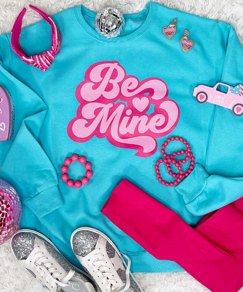Be Mine Graphic Sweatshirt - Pink main image 0