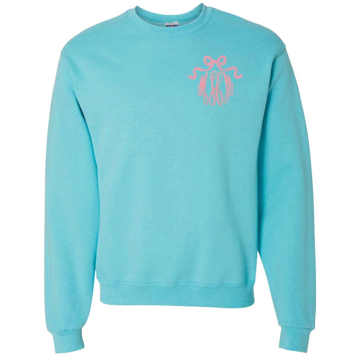 White Sequin Bow Baseball Patched Casual Sweatshirt