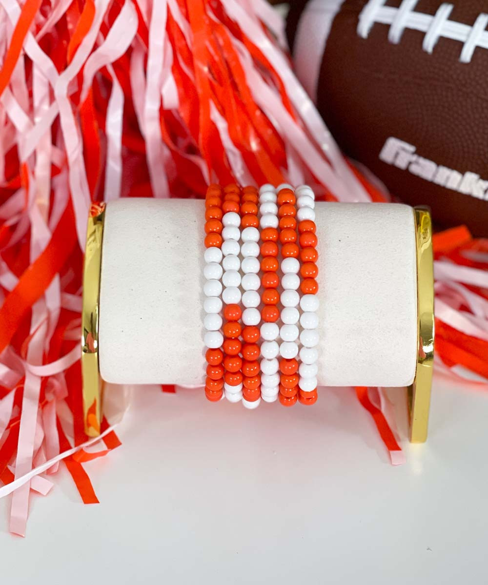 GREEN GAMEDAY EMBROIDERED BRACELET