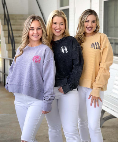 Born to Be Sassy Full Monogrammed Crewneck Sweatshirt