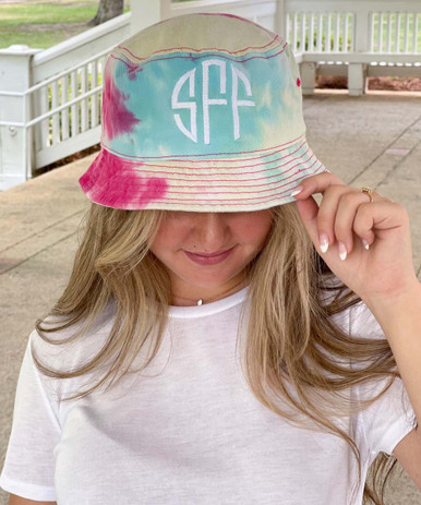 Monogram Tie Dye Trucker Hat