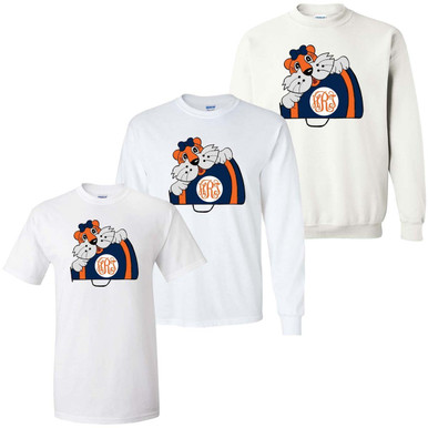 White Logo Graphic Long Sleeve T-Shirt | Le Tigre