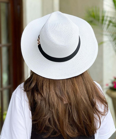 White Fedora Hat