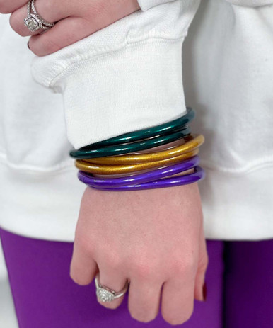 mardi gras bangle bracelets