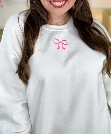 トップス [muguet]bijou ribbon sweat Sweatshirt with Motif - Cream/bow - Kids | H&M US