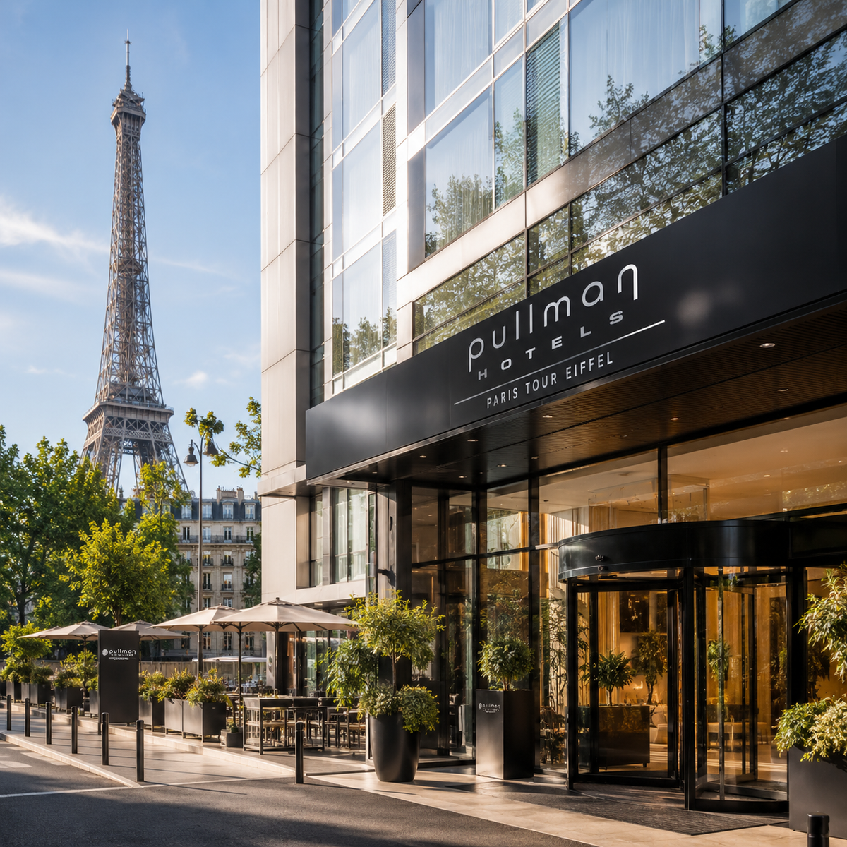Pullman Paris Tour Eiffel | Business & Style by the Seine
At the foot of the Eiffel Tower, Pullman Paris Tour Eiffel combines contemporary design with effortless sophistication. Featuring flexible meeting spaces, coworking lounges & the Frame Brasserie, it’s ideal for both business and leisure. Just moments from the Champs-Élysées, Dior, Louis Vuitton, and Cartier, this address captures the perfect balance of productivity and Parisian elegance — curated by TLC Paris Concierge.