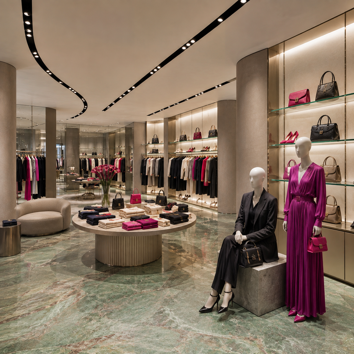 TLC Paris interprets Armani Donna as sculpted light and measured motion. Soft silk, structured shoulders, and quiet precision capture femininity not as decoration, but as power refined by grace.