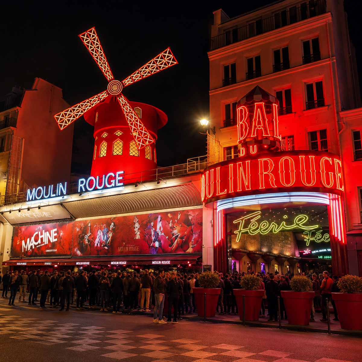 Step into the iconic La Machine du Moulin Rouge, where Paris nightlife meets history. This multi-level venue offers a vibrant atmosphere with electrifying beats, from techno and electronic to live performances. With its striking blend of artistic decor and modern design, it’s a must-visit destination for those seeking an unforgettable night out in Paris. Experience the energy of the dance floor, the immersive performances, and the eclectic crowd in the heart of Montmartre.