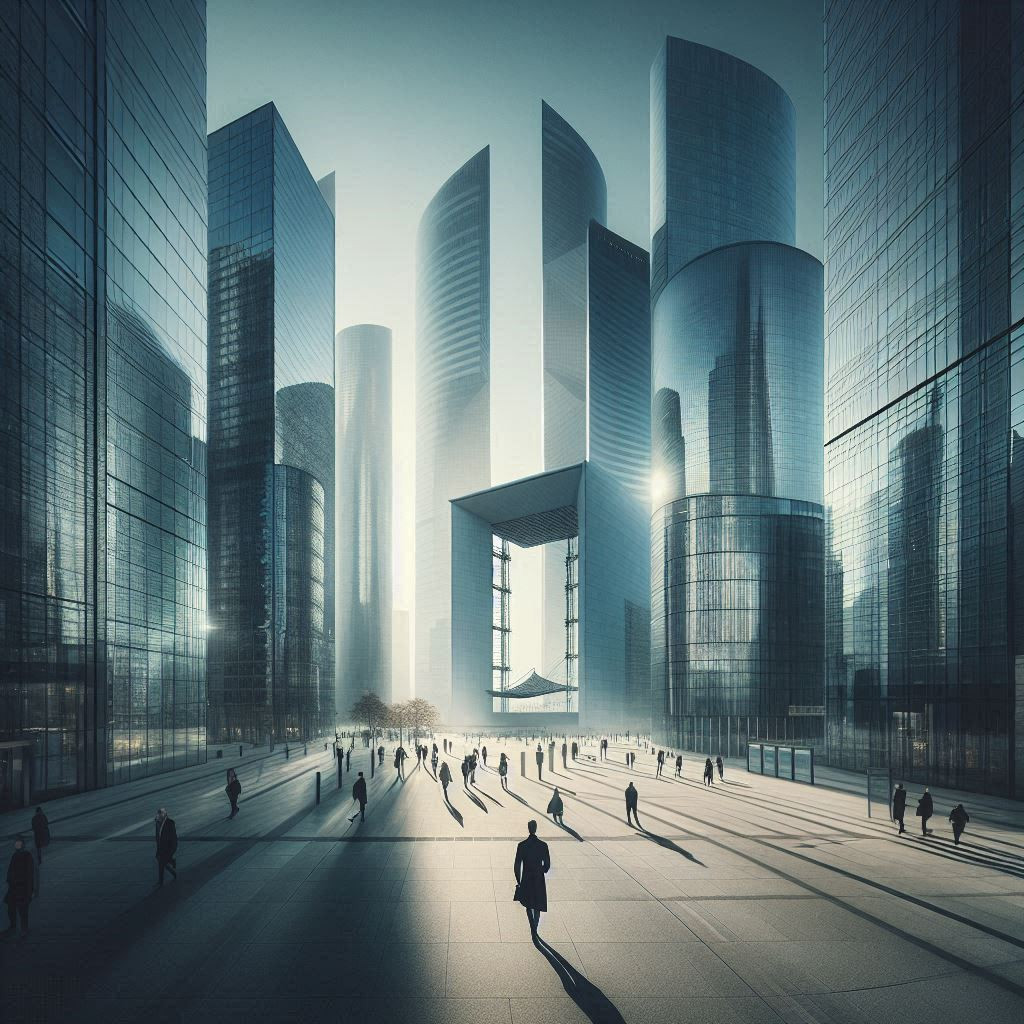 Glass, steel, and symmetry define the bold skyline of La Défense.