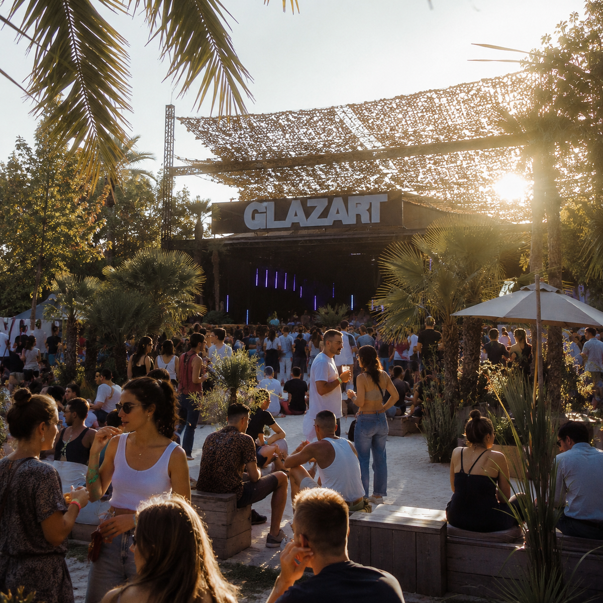 Dive into the unique experience at Glazart, an outdoor "beach" venue that fuses the energy of techno and alternative music with a laid-back vibe. Perfect for those who crave vibrant nights, it offers an unforgettable atmosphere with top-tier DJ performances in an eclectic setting. Brought to you by TLC Paris, your trusted concierge for discovering Paris’ best nightlife experiences.