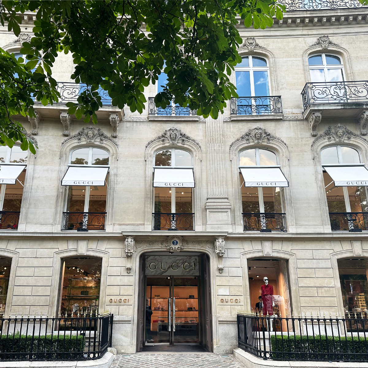Gucci in Paris — bold silhouettes and expressive design set within the city’s most iconic fashion districts.