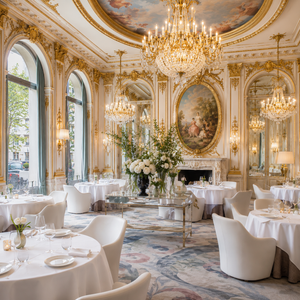 With TLC Paris, discover Le Meurice, where Alain Ducasse’s Michelin-starred cuisine meets palace elegance & Tuileries Garden views.