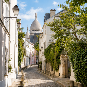 Rue Saint-Rustique in Montmartre — one of the oldest streets near Sacré-Cœur.