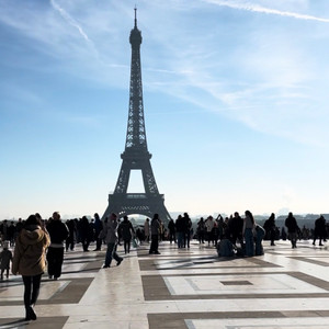 The classic view from Trocadéro, where Paris opens onto one of the world's most iconic landmarks.