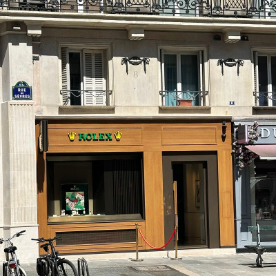 Luxury watchmaking meets Parisian craftsmanship as Rolex joins the elegant boutiques lining Rue de Sèvres.