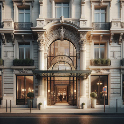 Hôtel Vernet reveals a discreet side of Parisian luxury—where Haussmann elegance, soft light, and architectural detail create a calm and refined entrance just moments from the Champs-Élysées.