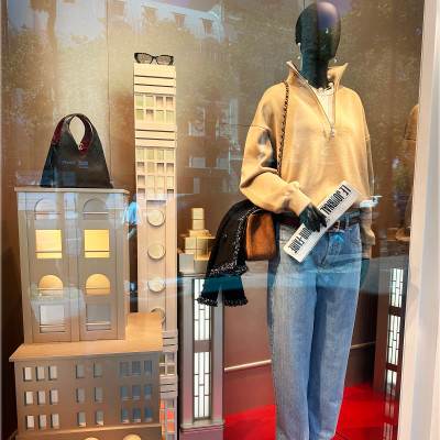 Effortless Parisian dressing meets iconic accessories at Chanel's Rue Royale boutique.