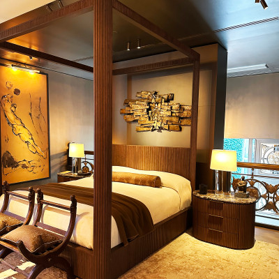 Luxury Interior Collections
Visitors can explore fully styled living spaces showcasing RH's signature approach to furniture, lighting, textiles, and contemporary luxury design.