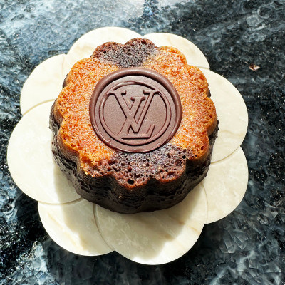 Signature pastries carry the LV identity, combining refined design with rich, indulgent flavors.