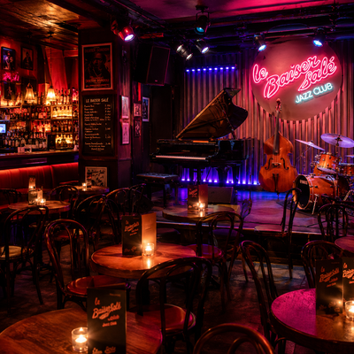 Le Baiser Salé, a vibrant jazz-fusion club in Paris known for its energetic live performances and eclectic musical style — explore Paris' dynamic jazz scene with TLC Paris concierge service.