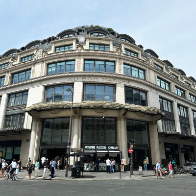 Le Bon Marché Rive Gauche department store exterior in Paris
