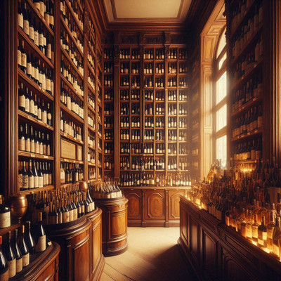 Caves Augé wine shop in Paris — a historic address known for Burgundy, Rhône, and natural wines, rooted in Parisian wine culture since 1850.