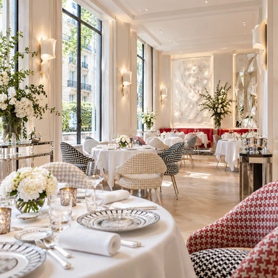 Monsieur Dior restaurant at 30 Montaigne in Paris by Chef Yannick Alléno